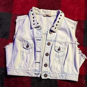 Highway Jeans Light Wash Denim Vest